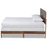 2_Baxton Studio Anthony Walnut Brown Finished Wood Queen Size Panel Bed more views