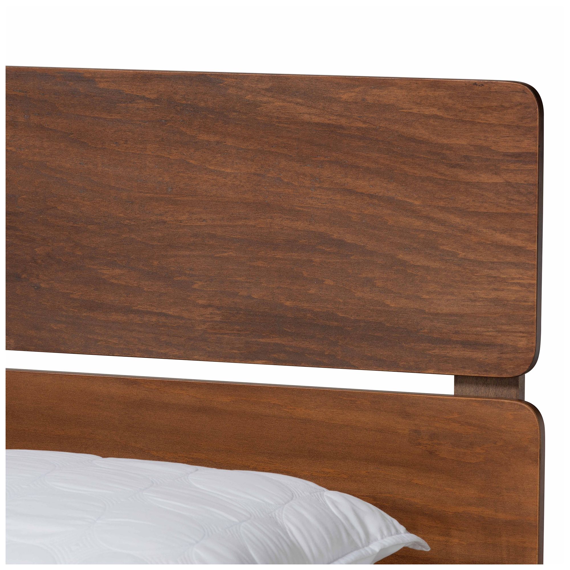 Image 4 Baxton Studio Anthony Walnut Brown Finished Wood Queen Size Panel Bed more views