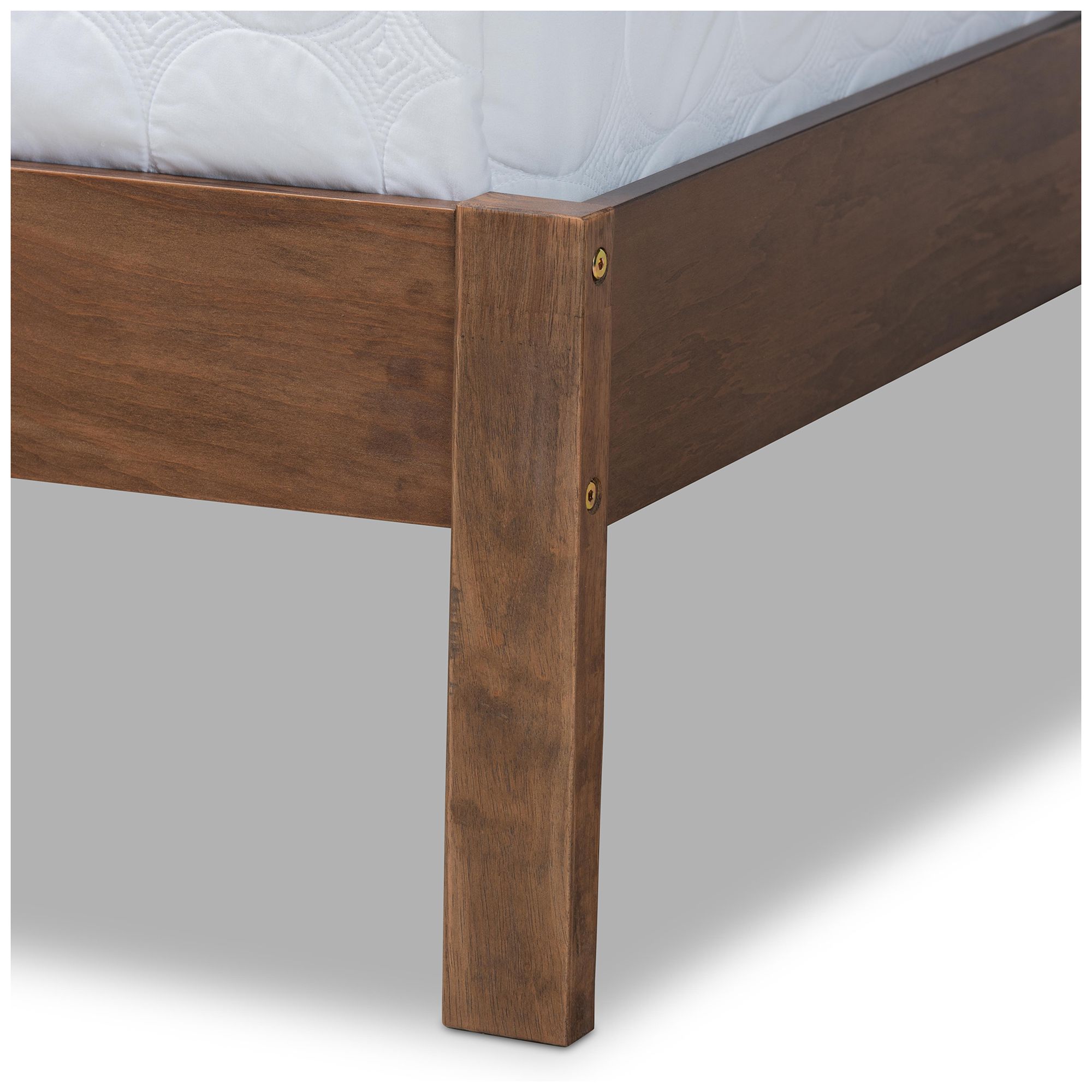 Image 5 Baxton Studio Anthony Walnut Brown Finished Wood Queen Size Panel Bed more views