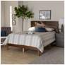 6_Baxton Studio Anthony Walnut Brown Finished Wood Queen Size Panel Bed more views