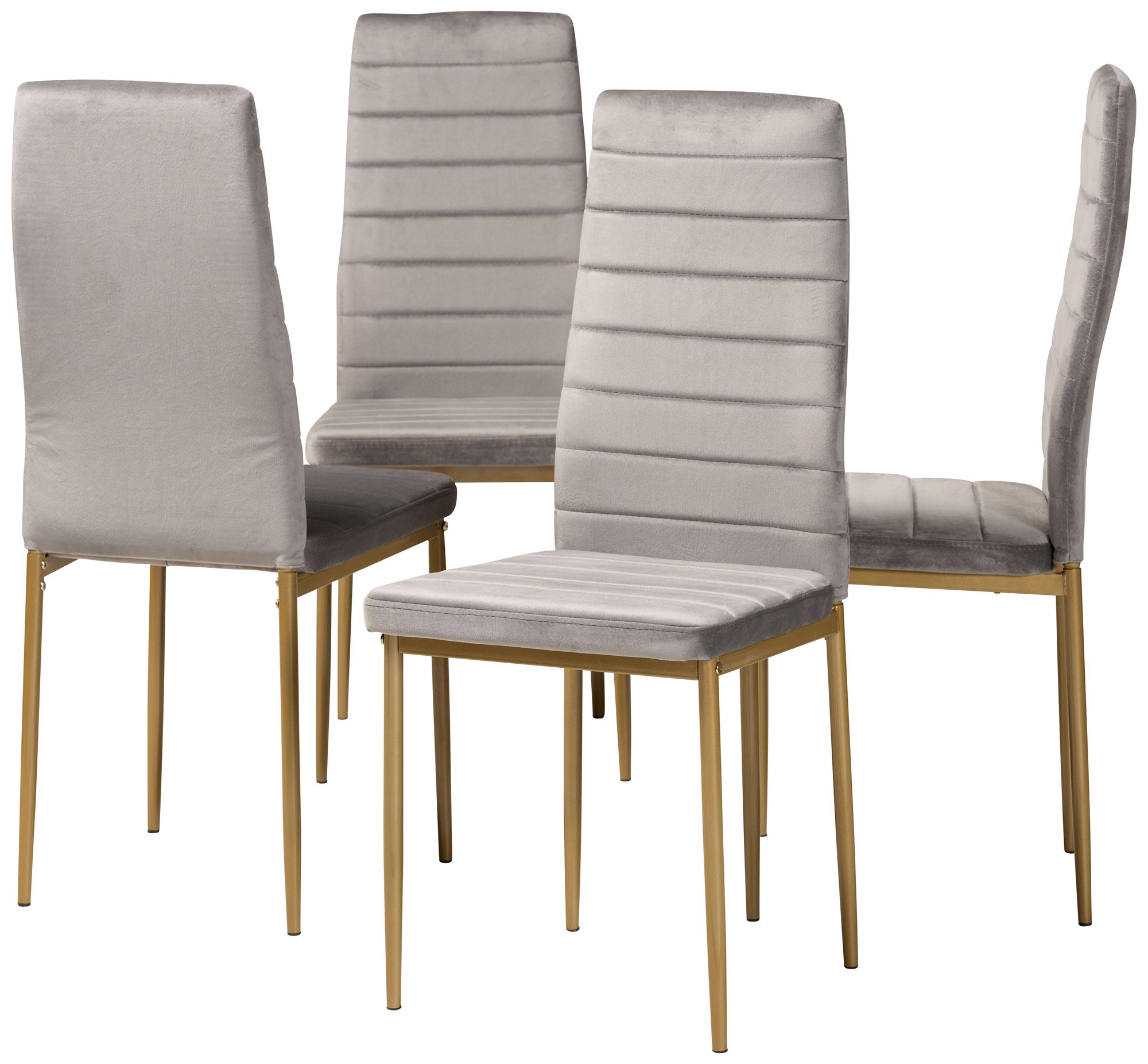 Image 2 Baxton Studio Armand 4-Piece Dining Chair Set