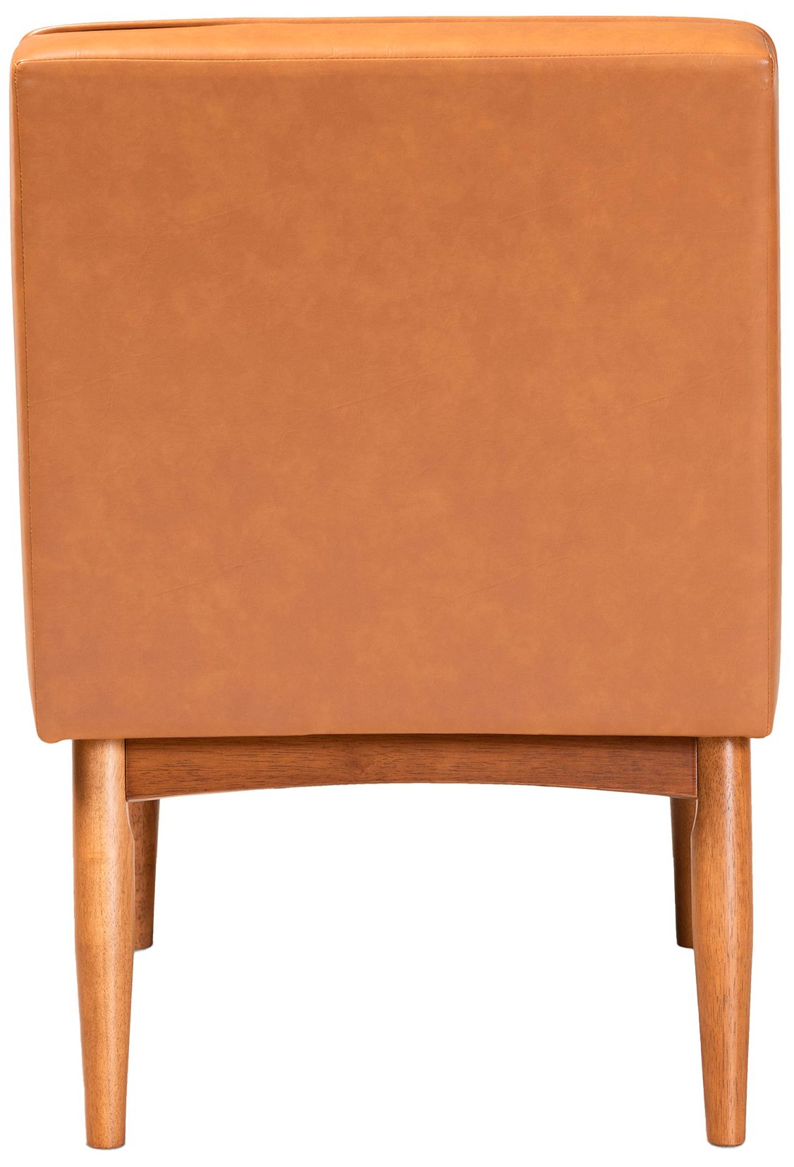 Image 5 Baxton Studio Arvid Tan Faux Leather Upholstered Wood Dining Chair more views