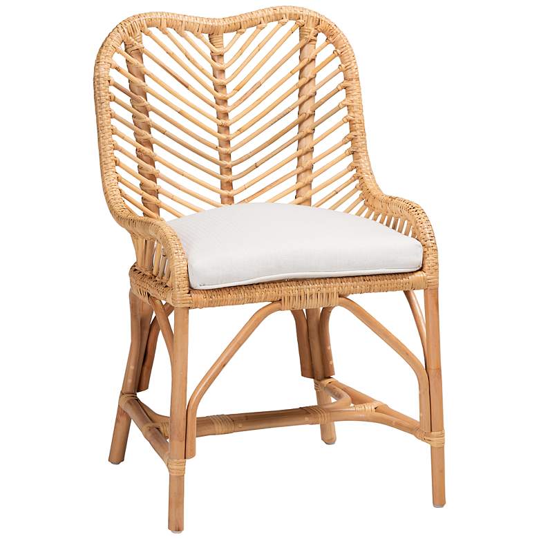 Image 2 Baxton Studio Arween Natural Brown Rattan Dining Chair