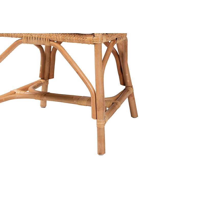 Image 4 Baxton Studio Arween Natural Brown Rattan Dining Chair more views