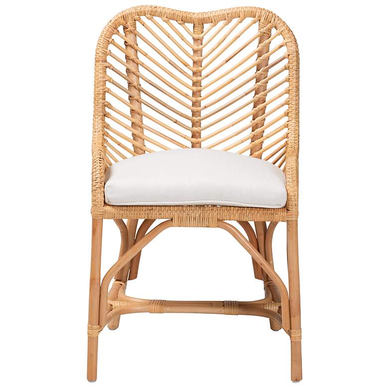 Image 6 Baxton Studio Arween Natural Brown Rattan Dining Chair more views