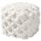 Baxton Studio Asuka Ivory Moroccan Inspired Pouf Ottoman