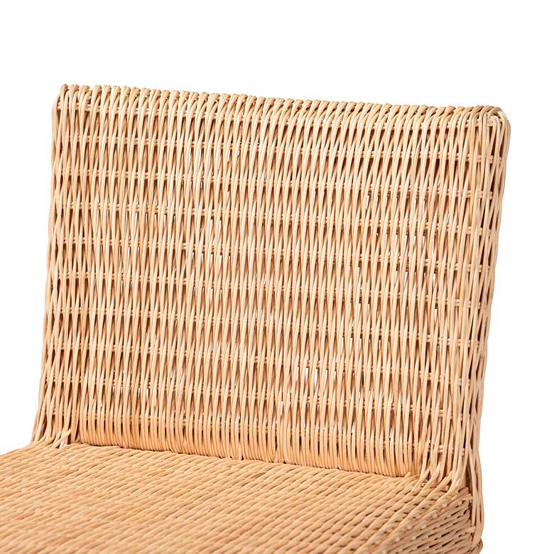 Image 3 Baxton Studio Athena 26 3/4 inch Natural Rattan Counter Stool more views