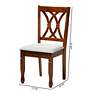 3_Baxton Studio Augustine Grey Fabric Upholstered 2-Piece Dining Chair Set more views