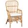 Baxton Studio Aya Natural Rattan Accent Armchair
