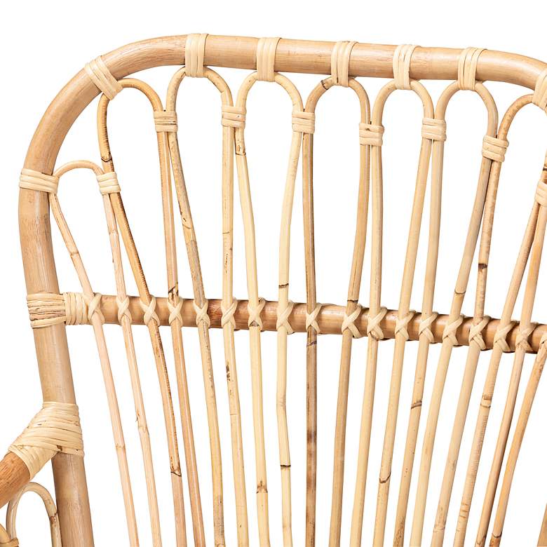 Image 3 Baxton Studio Aya Natural Rattan Accent Armchair more views