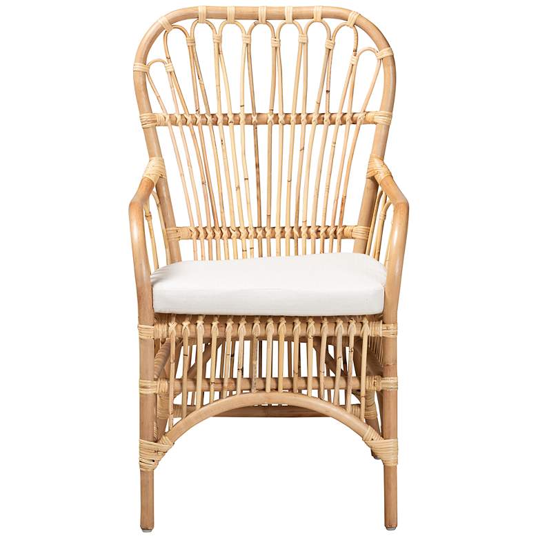 Image 4 Baxton Studio Aya Natural Rattan Accent Armchair more views