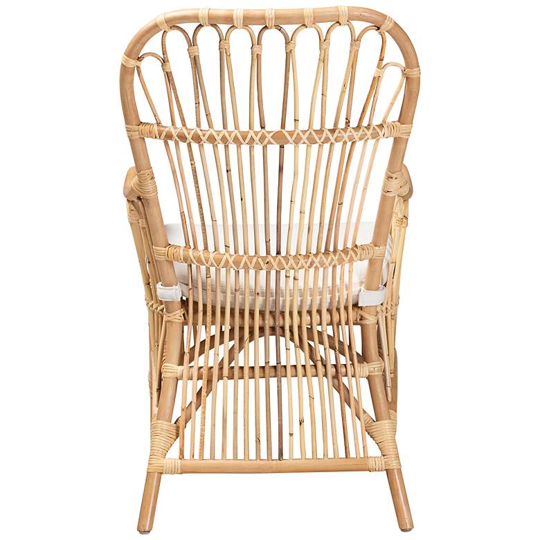 Image 6 Baxton Studio Aya Natural Rattan Accent Armchair more views