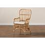 7_Baxton Studio Aya Natural Rattan Accent Armchair more views