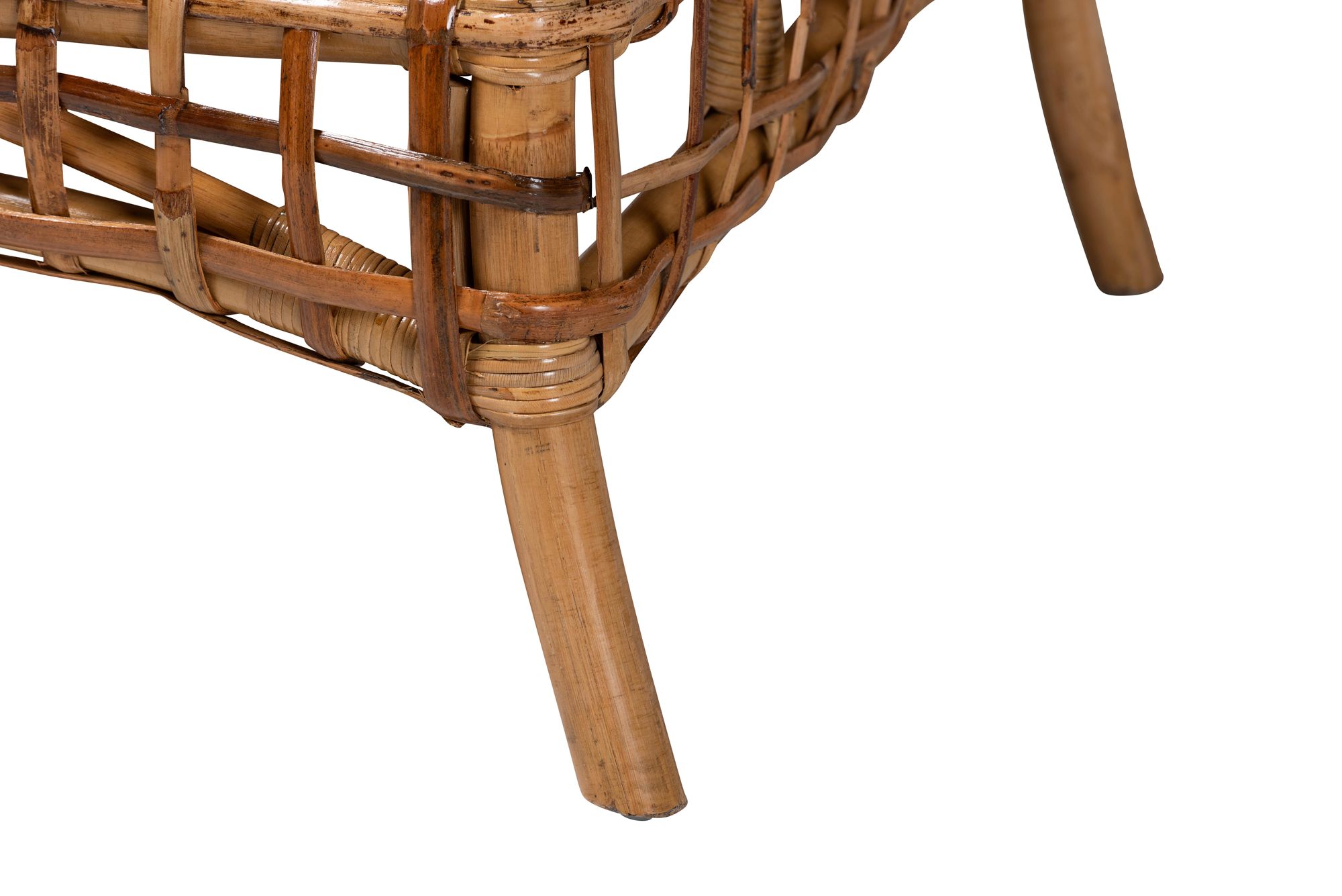 Image 4 Baxton Studio Babette Natural Brown Rattan Arm Chair more views