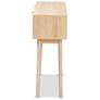 5_Baxton Studio Baird Light Oak Brown Finished Rattan 2-Drawer Console Table more views