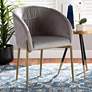1_Baxton Studio Ballard 24" Wide Gray Velvet Fabric Dining Accent Chair