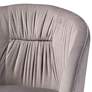 3_Baxton Studio Ballard 24" Wide Gray Velvet Fabric Dining Accent Chair more views