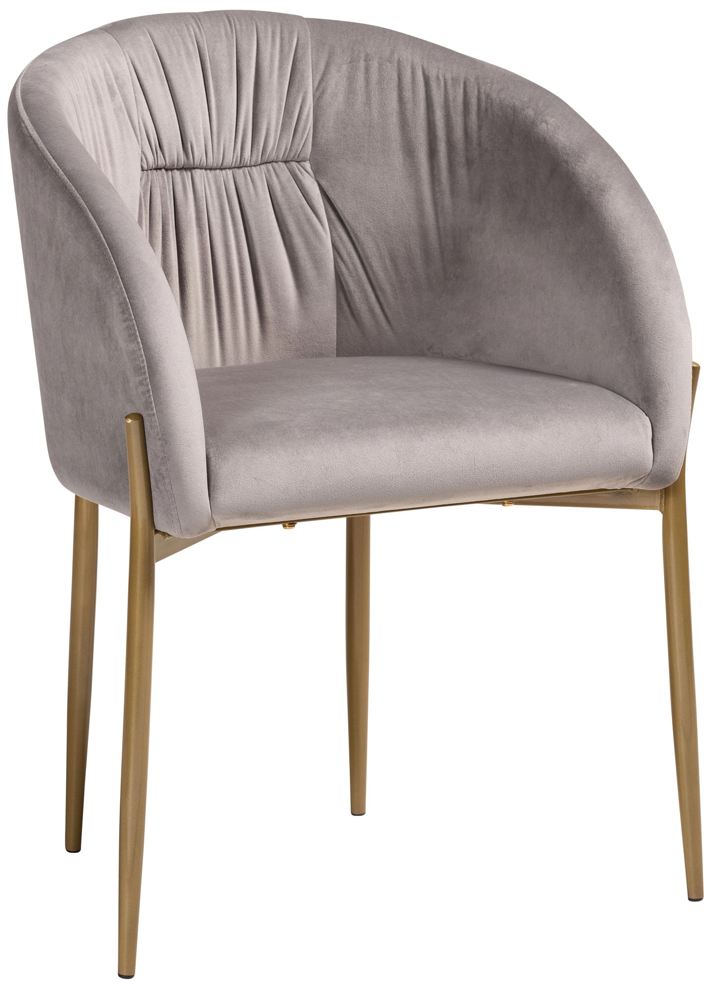 Baxton Studio Ballard Gray Velvet Fabric Dining Chair 071G1 Lamps Plus