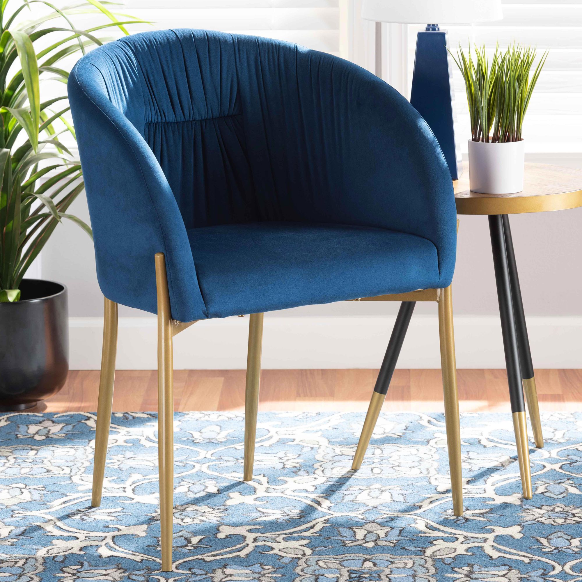 Baxton studio 2025 velvet chair