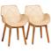 Baxton Studio Ballerina 2-Piece Dining Chair Set