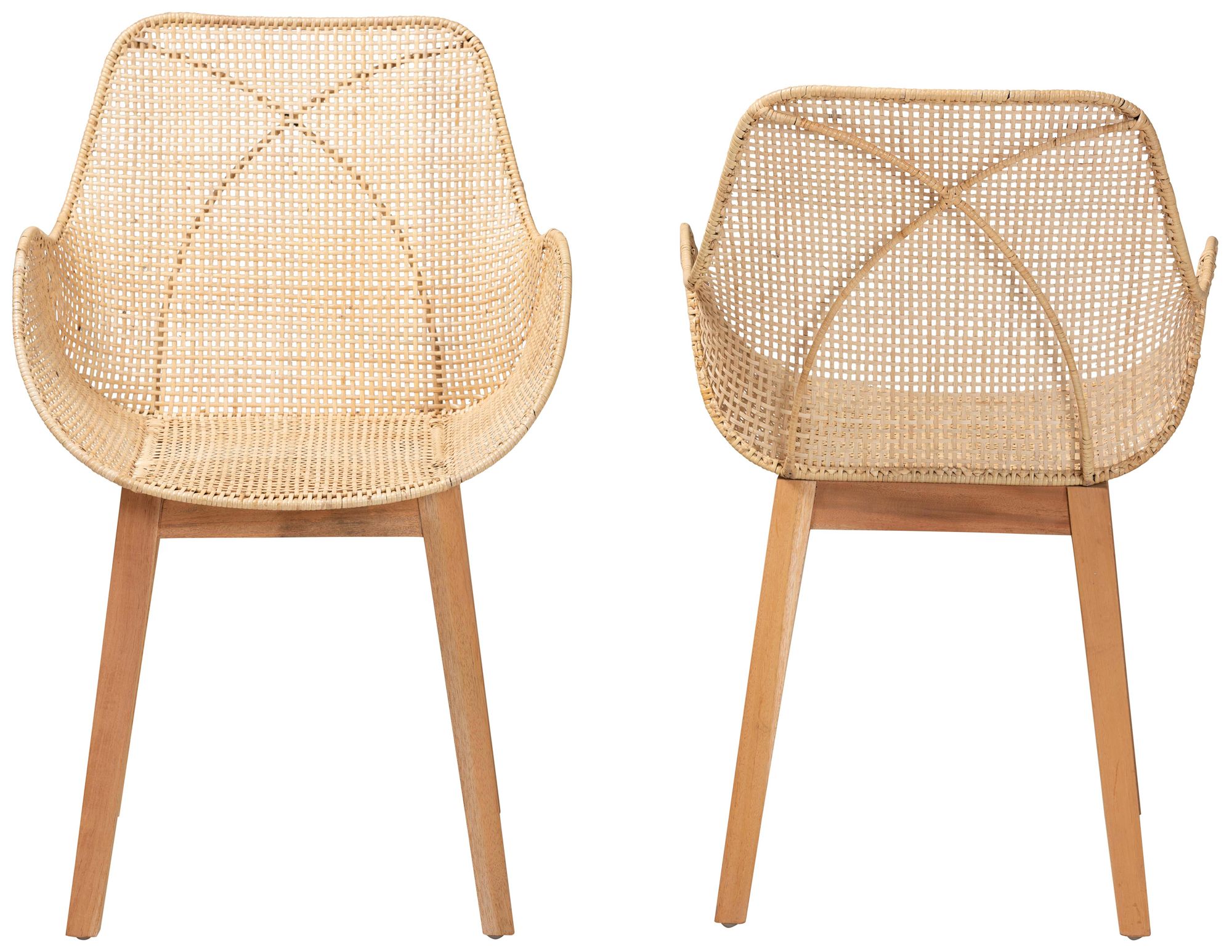 Image 6 Baxton Studio Ballerina 2-Piece Dining Chair Set more views