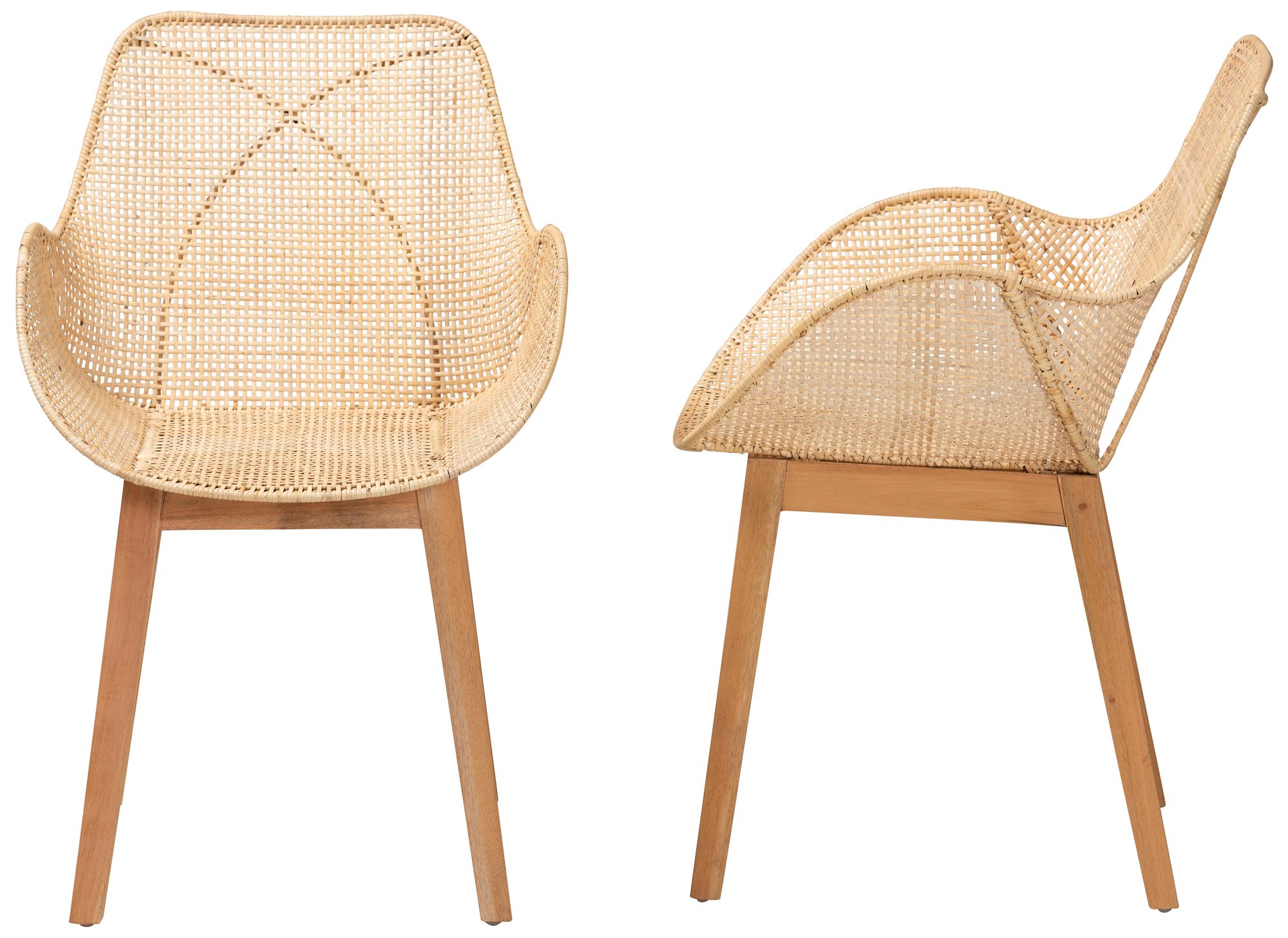 Image 7 Baxton Studio Ballerina 2-Piece Dining Chair Set more views