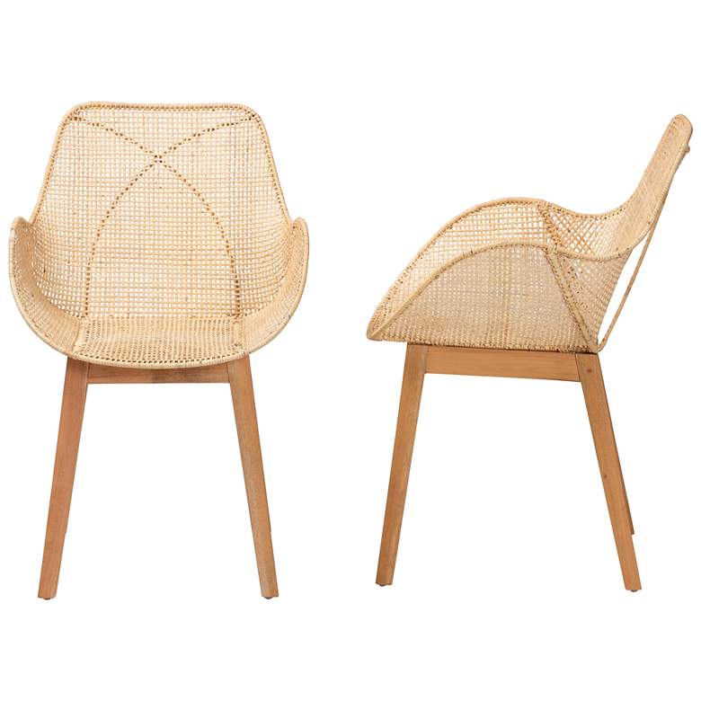Image 7 Baxton Studio Ballerina 2-Piece Dining Chair Set more views
