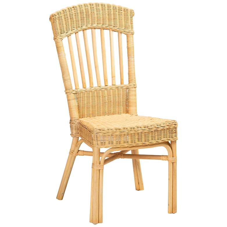 Image 2 Baxton Studio Barito Natural Brown Rattan Dining Chair