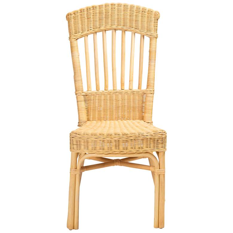 Image 6 Baxton Studio Barito Natural Brown Rattan Dining Chair more views