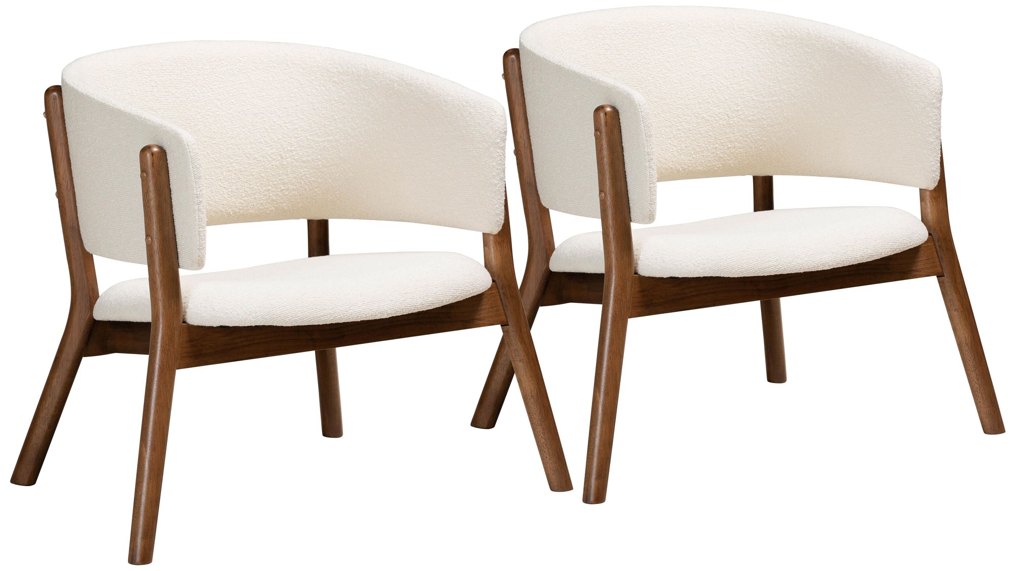 Image 2 Baxton Studio Baron 2-Piece Living Room Accent Chair Set