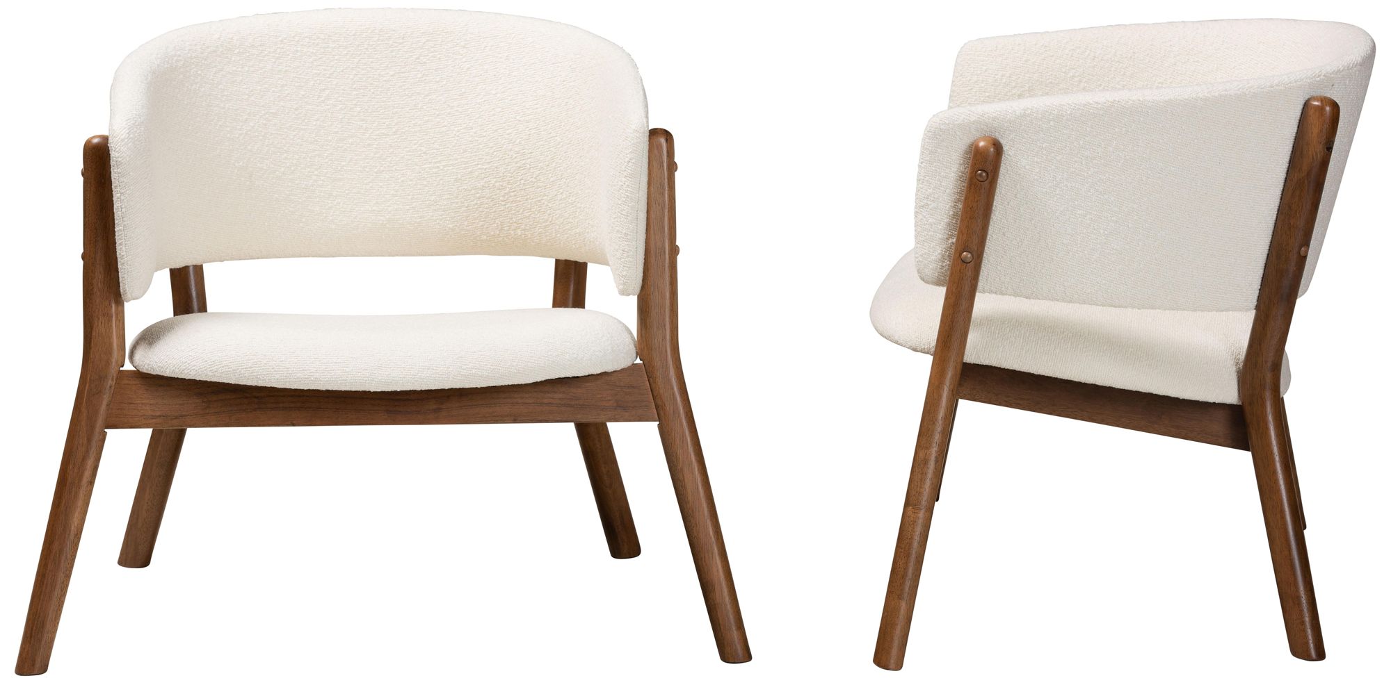 Image 7 Baxton Studio Baron 2-Piece Living Room Accent Chair Set more views