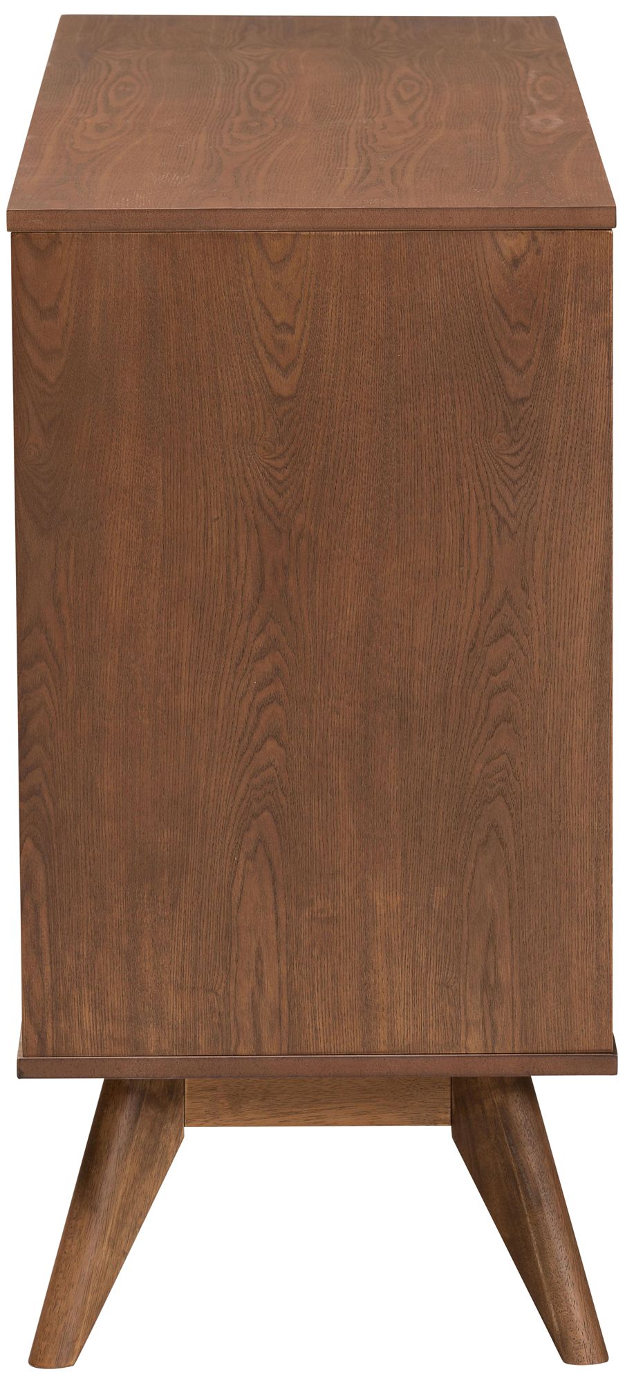 Baxton Studio Barrett 47 1/4"W Walnut Brown 6-Drawer Dresser in scene