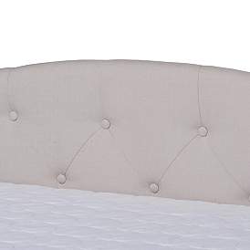Image3 of Baxton Studio Becker Fabric Upholstered Queen Size Daybed with Trundle more views