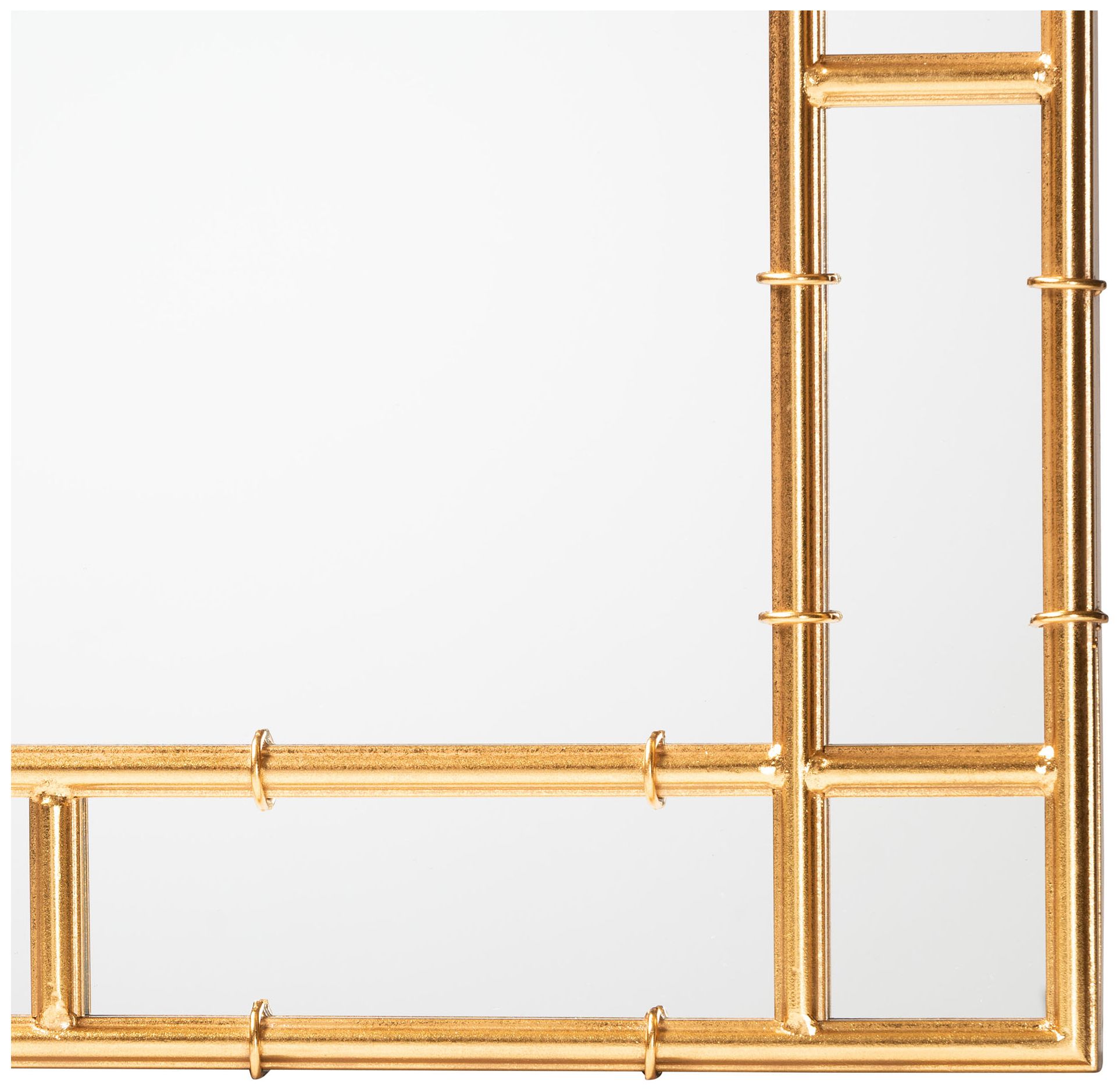 Image 3 Baxton Studio Bedivere Modern Antique Goldleaf Metal Accent Wall Mirror more views
