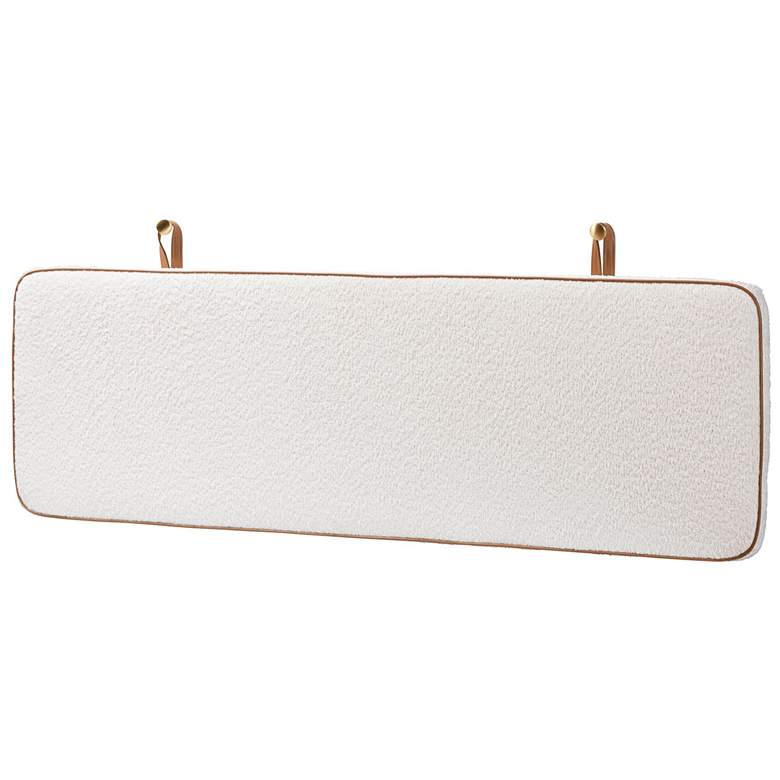 Image 1 Baxton Studio Belden Boucle Upholstered Wall-Mounted Headboard