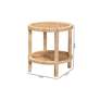 7_Baxton Studio Bella 24" Wide Natural Rattan 2-Tier End Table more views