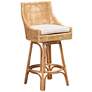 2_Baxton Studio Bella 30" Natural Brown Rattan Swivel Bar Stool