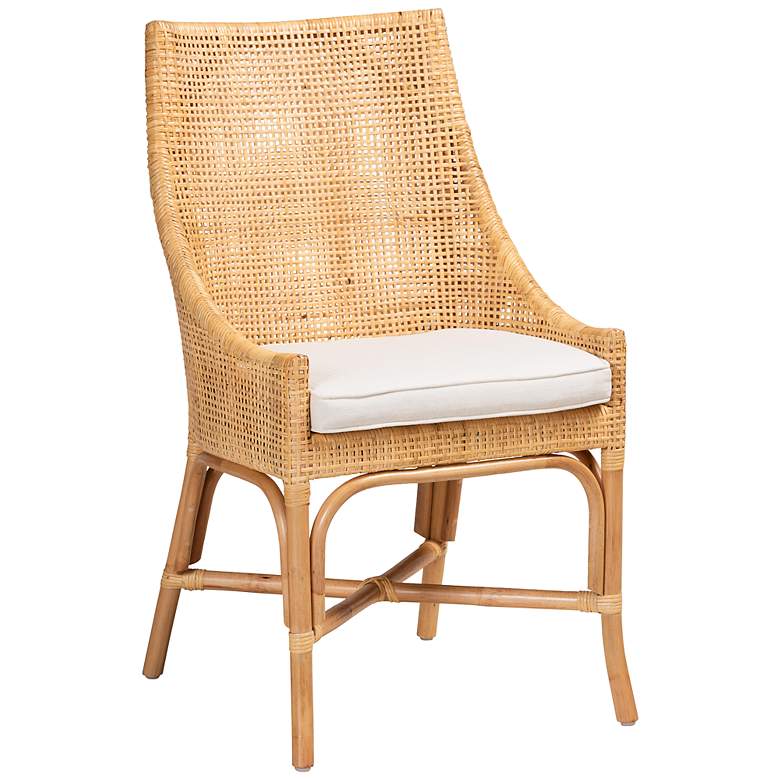 Image 2 Baxton Studio Bella Natural Brown Rattan Dining Chair