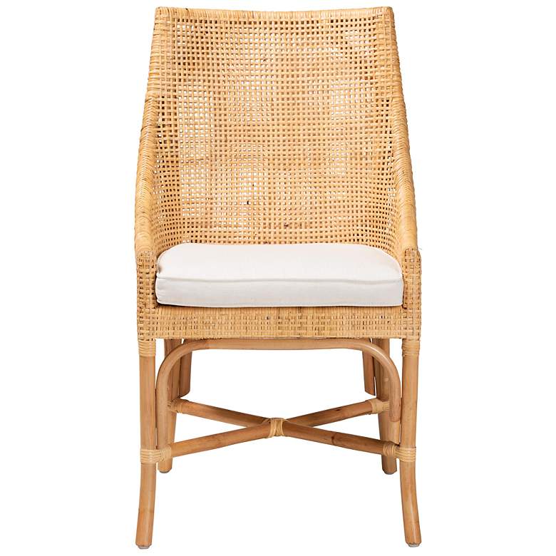 Image 4 Baxton Studio Bella Natural Brown Rattan Dining Chair more views