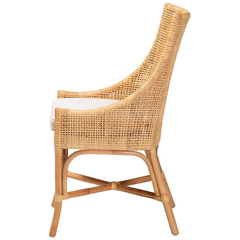 Image 5 Baxton Studio Bella Natural Brown Rattan Dining Chair more views