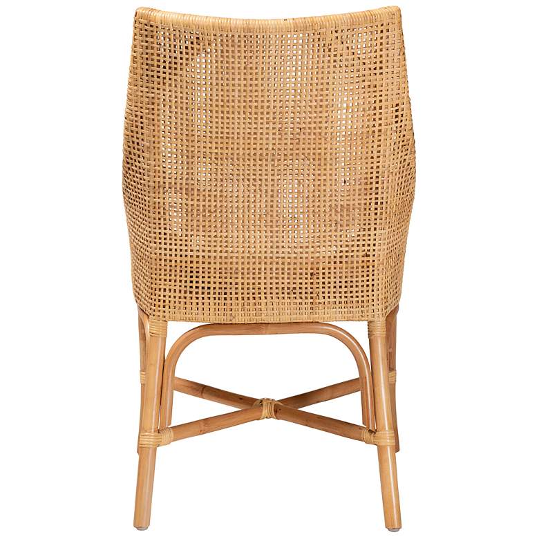 Image 6 Baxton Studio Bella Natural Brown Rattan Dining Chair more views