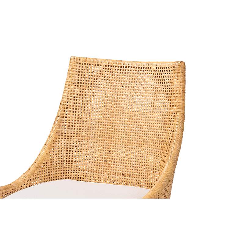 Image 7 Baxton Studio Bella Natural Brown Rattan Dining Chair more views