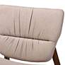 Baxton Studio Benito Beige Fabric Accent Chair