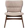 Baxton Studio Benito Beige Fabric Accent Chair