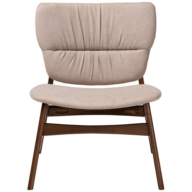 Image 6 Baxton Studio Benito Beige Fabric Accent Chair more views
