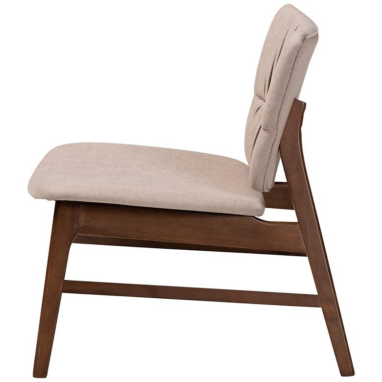 Image 7 Baxton Studio Benito Beige Fabric Accent Chair more views