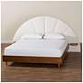 1_Baxton Studio Bernice Japandi Cream Boucle and Walnut Brown Wood Queen Bed