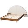 5_Baxton Studio Bernice Japandi Cream Boucle and Walnut Brown Wood Queen Bed more views