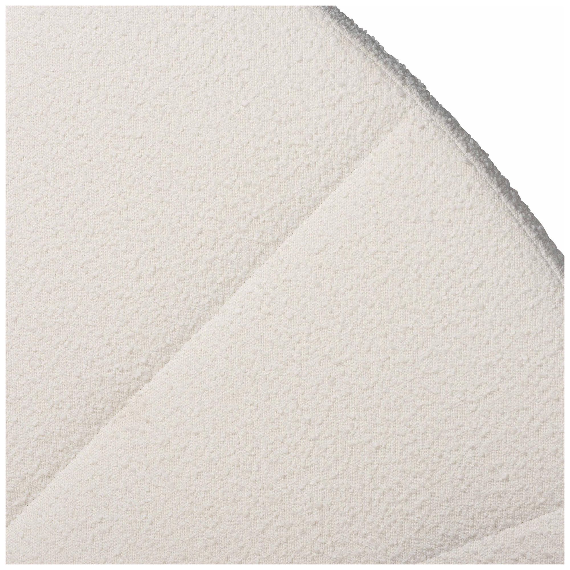 Image 6 Baxton Studio Bernice Japandi Cream Boucle and Walnut Brown Wood Queen Bed more views