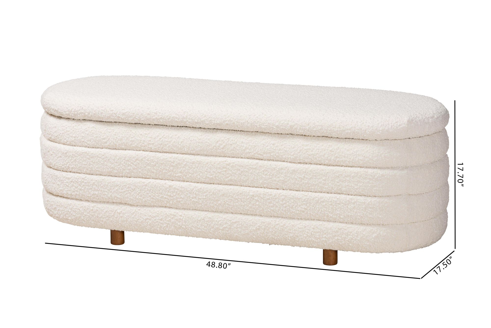 Baxton Studio Betiana Storage Bench